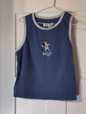 BLUEY Women's Tank Top with Light Blue Trim